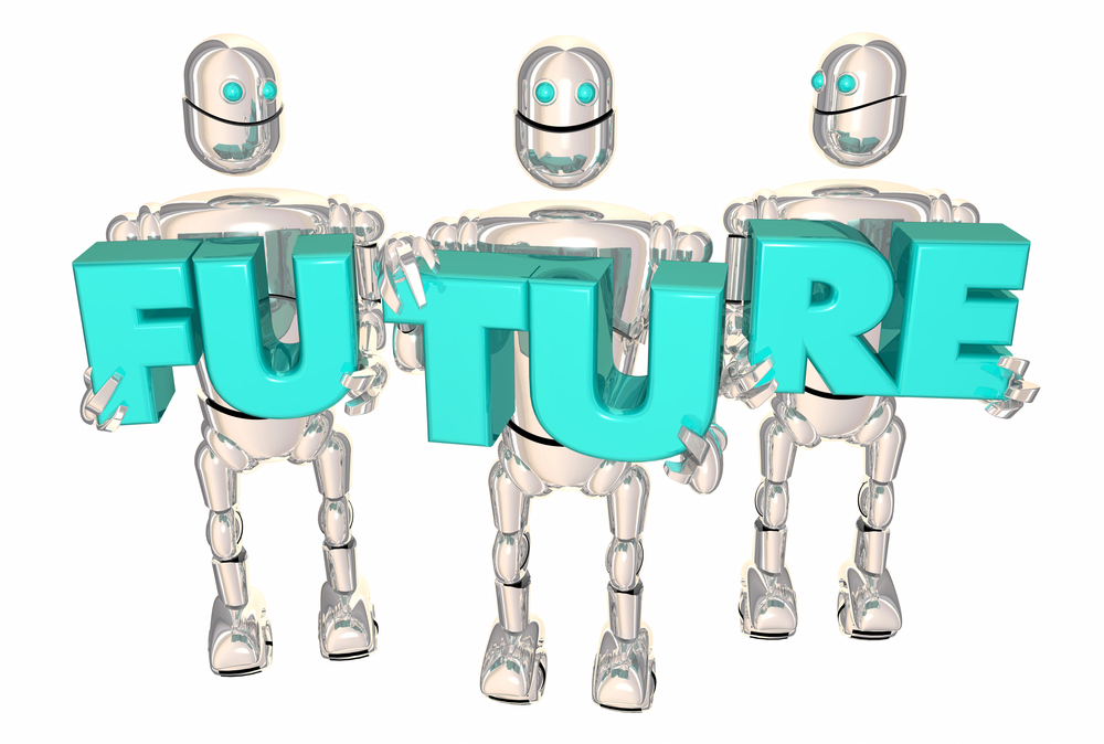 Future Robots New Technology Automation AI 3d Illustration